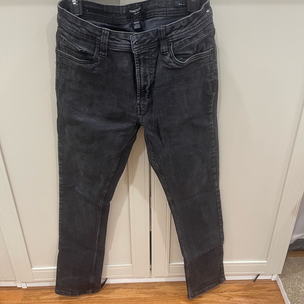Kenneth Cole Charcoal Denim Pants